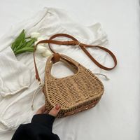 Mujeres Pequeña Primavera Verano Sorbete Vacaciones Bolsa De Paja sku image 2