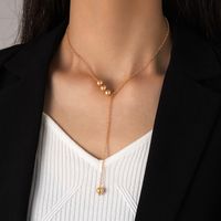 1 Piece Casual Solid Color Alloy Plating Gold Plated Women's Pendant Necklace main image 2
