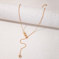 1 Piece Casual Solid Color Alloy Plating Gold Plated Women's Pendant Necklace main image 3