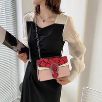Women's Small Pu Leather Solid Color Vintage Style Square Magnetic Buckle Crossbody Bag main image 5