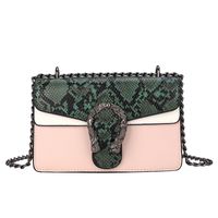 Women's Small Pu Leather Solid Color Vintage Style Square Magnetic Buckle Crossbody Bag sku image 6