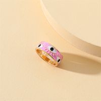 Simple Style Eye Alloy Enamel Women's Rings sku image 1