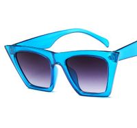 Fashion Solid Color Leopard Ac Square Full Frame Women's Sunglasses main image 3
