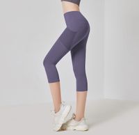 Simple Style Solid Color Polyester Active Bottoms Leggings main image 4