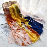 Women's Streetwear Gradient Color Satin Printing Scarves & Gloves sku image 13