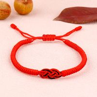Casual Geometric Colorful Braided Rope Irregular Knitting Unisex Bracelets main image 4