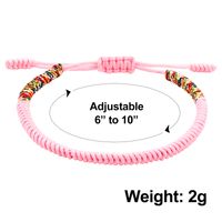 Casual Geometric Colorful Braided Rope Irregular Knitting Unisex Bracelets main image 3