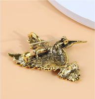 Estilo Vintage Pájaro Aleación Embutido Diamantes De Imitación Mujeres Broches 1 Pieza main image 3