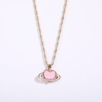 Fashion Planet Copper Plating Gold Plated Pendant Necklace main image 5