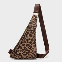 Women's Fashion Leopard Pu Leather Waist Bags sku image 1