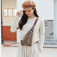 Mujeres Moda Leopardo Cuero Sintético Bolsos De Cintura main image 1