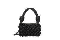 Women's Pu Leather Lingge Basic Pillow Shape Zipper Handbag sku image 4
