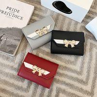 Women's Bow Knot Pu Leather Lock Clasp Wallets main image 4
