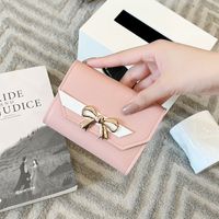 Women's Bow Knot Pu Leather Lock Clasp Wallets main image 2