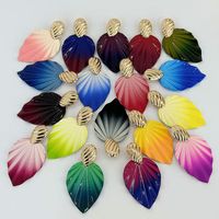 1 Pair Fashion Leaf Alloy Plating Women's Earrings main image 1