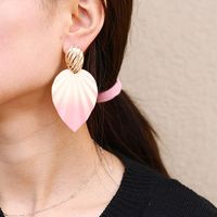 1 Pair Fashion Leaf Alloy Plating Women's Earrings main image 3