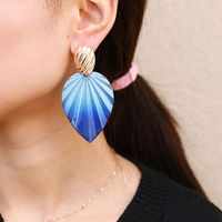 1 Pair Fashion Leaf Alloy Plating Women's Earrings main image 2