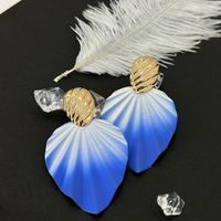 1 Par Moda Hoja Aleación Enchapado Mujeres Aretes sku image 9