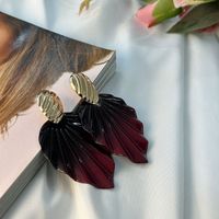 1 Pair Fashion Leaf Alloy Plating Women's Earrings sku image 16