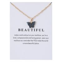 1 Piece Simple Style Butterfly Alloy Chain Women's Pendant Necklace sku image 2