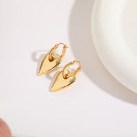1 Piece Glam Heart Shape Copper Inlay Zircon 18k Gold Plated Drop Earrings main image 6
