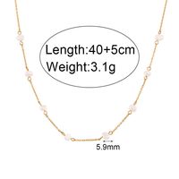 Basic Einfacher Stil Klassischer Stil Geometrisch Rostfreier Stahl 18 Karat Vergoldet Halskette sku image 17