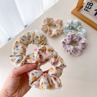 Sweet Ditsy Floral Cloth Hair Tie 1 Piece main image 4