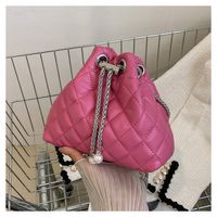 Women's Medium All Seasons Pu Leather Streetwear Bucket Bag sku image 7