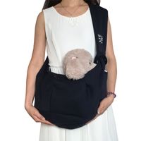 Simple Daily Solid Color Portable Outing Pet Shoulder Bag sku image 2