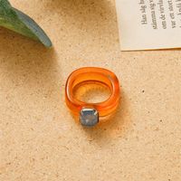 Simple Style Round Arylic Wholesale Rings sku image 25
