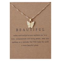 1 Piece Simple Style Butterfly Alloy Chain Women's Pendant Necklace main image 5