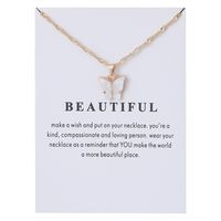 1 Piece Simple Style Butterfly Alloy Chain Women's Pendant Necklace sku image 4