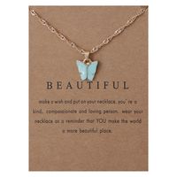 1 Piece Simple Style Butterfly Alloy Chain Women's Pendant Necklace sku image 10