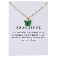 1 Piece Simple Style Butterfly Alloy Chain Women's Pendant Necklace sku image 15