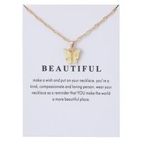 1 Piece Simple Style Butterfly Alloy Chain Women's Pendant Necklace sku image 17