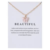 1 Piece Simple Style Butterfly Alloy Chain Women's Pendant Necklace sku image 18