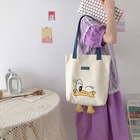 Women's Basic Animal Canvas Shopping Bags sku image 15