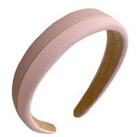 Fashion Solid Color Pu Leather Hair Band main image 3