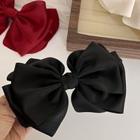 Sweet Solid Color Bow Knot Cloth Hair Clip 1 Piece main image 6