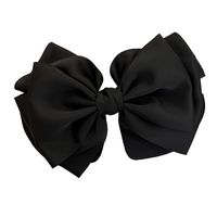 Sweet Solid Color Bow Knot Cloth Hair Clip 1 Piece main image 4