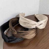 Elegant Solid Color Cloth Hair Band main image 3