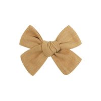 Sweet Solid Color Cloth Bowknot Pleated Hair Clip 1 Piece sku image 3