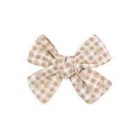 Sweet Solid Color Cloth Bowknot Pleated Hair Clip 1 Piece main image 2
