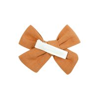 Sweet Solid Color Cloth Bowknot Pleated Hair Clip 1 Piece main image 3