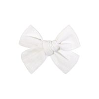 Sweet Solid Color Cloth Bowknot Pleated Hair Clip 1 Piece sku image 1