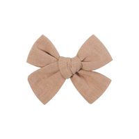 Sweet Solid Color Cloth Bowknot Pleated Hair Clip 1 Piece sku image 5