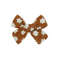 Sweet Solid Color Cloth Bowknot Pleated Hair Clip 1 Piece sku image 12