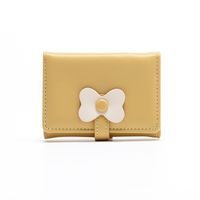 Women's Bow Knot Pu Leather Buckle Wallets sku image 2
