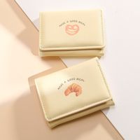 Women's Toast Letter Cookies Pu Leather Buckle Wallets main image 3