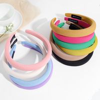 Simple Style Solid Color Polyester Hair Band 1 Piece main image 2